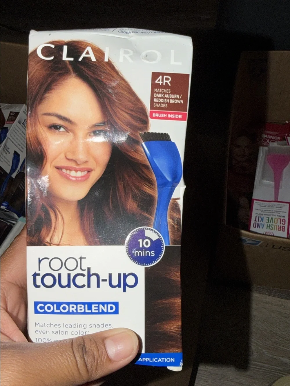 Root Touch-Up Colorblend 4R Dark Auburn Touch-Up.  Take all 3 pieces.